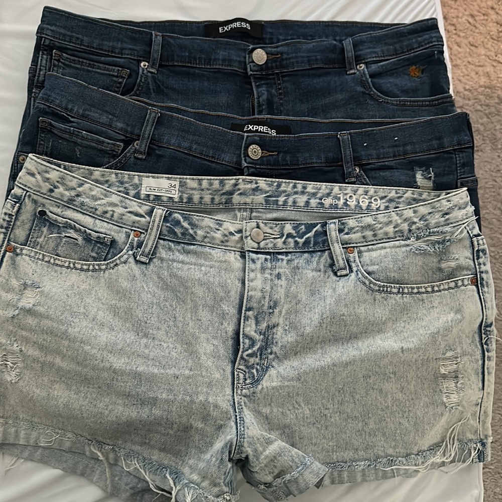 bundle of 3 pairs of Jean shorts